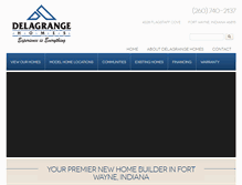 Tablet Screenshot of delagrangehomes.com